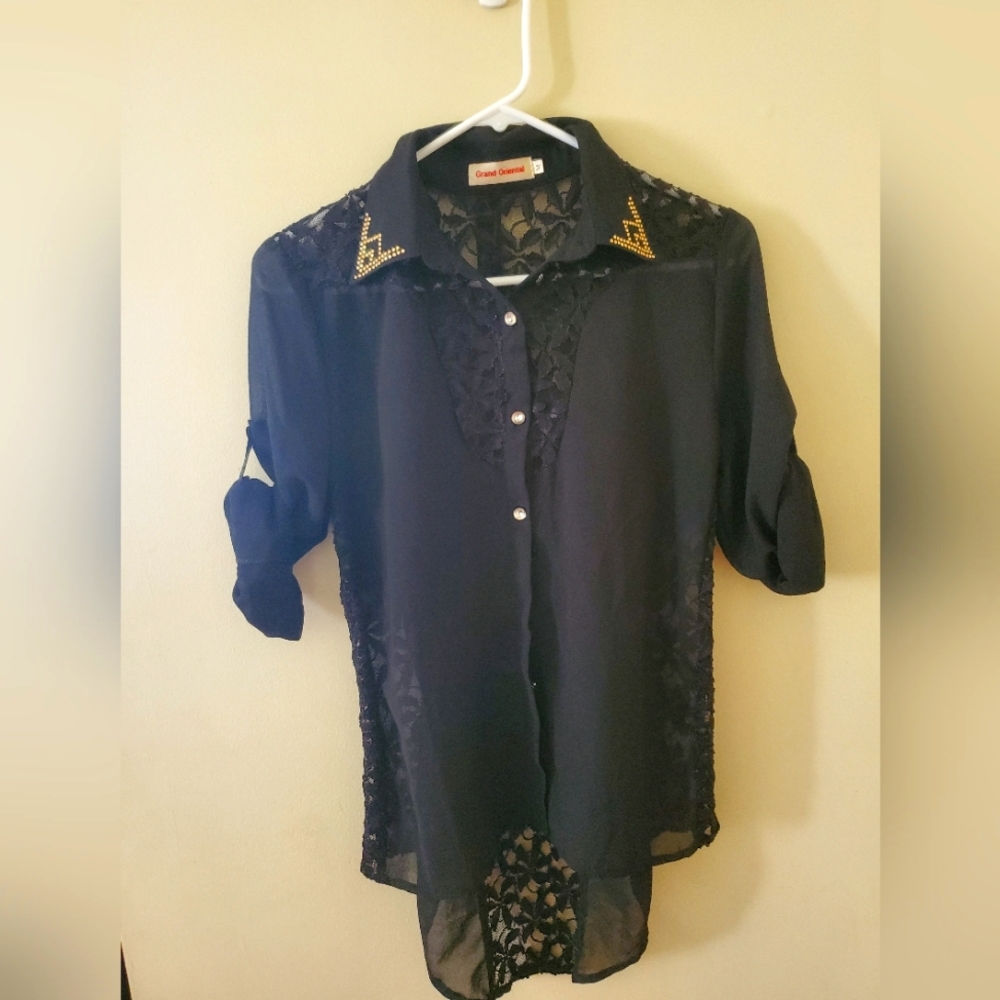Black Lace Top